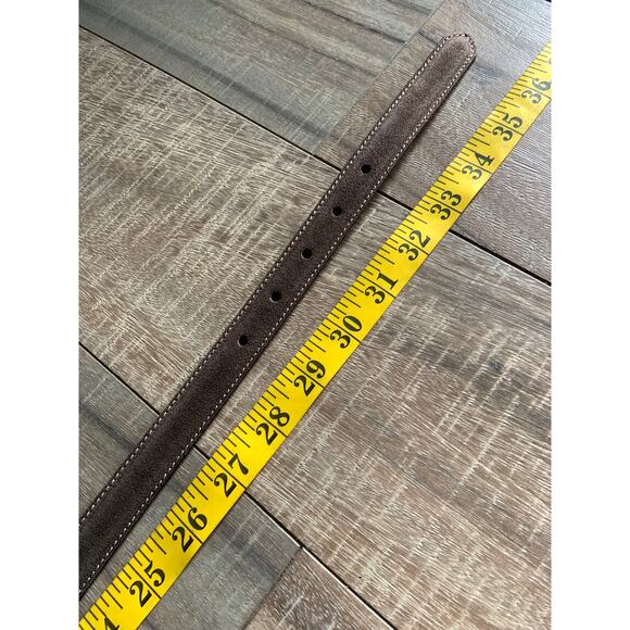 Talbots Ladies Genuine Leather Veritable Cuir Suede Leather Belt Size M NWT - Picture 5 of 5